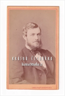 Fotografická vizitka: DŽENTLMEN (Atelier Langer & Pommerrening, Praha)