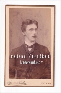 Fotografická vizitka: DŽENTLMEN (Atelier Bruno Boden, Zittau)