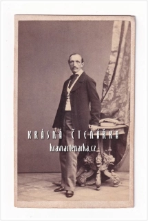 Fotografická vizitka: DŽENTLMEN (Atelier Gebrüder Winter, Praha)