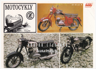 Hobby pohlednice: MOTOCYKLY CZ