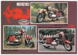 Hobby pohlednice: MOTOCYKLY JAWA