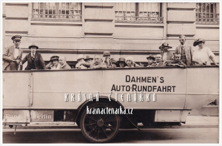 VYHLÍDKOVÝ AUTOBUS, Dahmen's Auto-Rundfahrt, Berlin