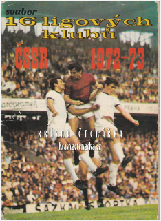 16 LIGOVÝCH KLUBŮ ČSSR 1972-1973, 16 ks pohlednic (fotbal)