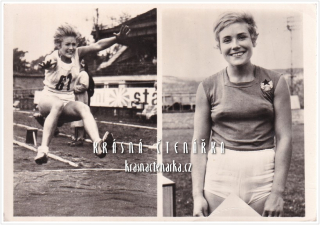 Atletka VLASTA PŘIKRYLOVÁ - SEIFERTOVÁ