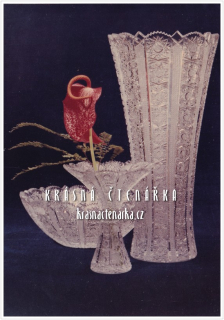 REKLAMNÍ pohlednice: BOHEMIA CRYSTAL - GLASSEXPORT Liberec