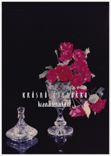 REKLAMNÍ pohlednice: BOHEMIA CRYSTAL - GLASSEXPORT Liberec