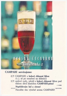 REKLAMNÍ pohlednice: CAMPARI