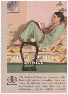 REKLAMNÍ pohlednice: INDANTHREN, Hynčice