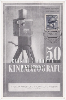 50 LET KINEMATOGRAFU, Výstava Umělecko-průmyslové muzeum 1946
