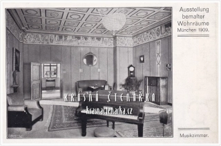 AUSSTELLUNG bemalter Wohnräume MÜNCHEN 1909