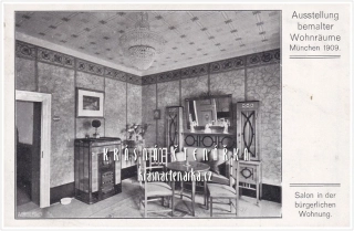 AUSSTELLUNG bemalter Wohnräume MÜNCHEN 1909