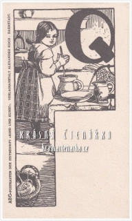 ABC - Postkarten der Zeitschrift "Kind un Kunst" - Q