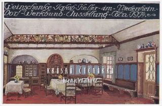 Weinschenke Jakob Keller im Niederrhein Dorf, Werkbund Ausstellung Köln 1914