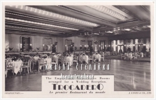 REKLAMNÍ pohlednice: TROCADERO, Le premier Restaurant du monde, London