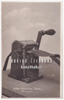 REKLAMNÍ pohlednice: KÖDER - MACHINE IDEAL
