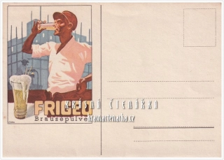 REKLAMNÍ pohlednice: FRIGEO BRAUSEPULVER