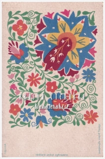 LIDOVÝ KVĚTINOVÝ ORNAMENT, České a slovácké motivy