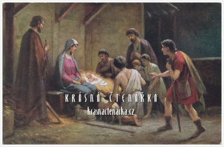Přání VÁNOČNÍ s náboženským motivem