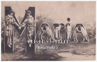 Pohlednice s NÁBOŽENSKÝM mariánským motivem