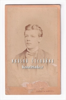 Fotografická vizitka: DŽENTLMEN (Atelier Dvořák a Roškota, Plzeň)