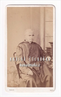 Fotografická vizitka: CÍRKEVNÍ HODNOSTÁŘ (Atelier Eckert, Jindřich (Heinrich), Praha)