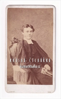 Fotografická vizitka: CÍRKEVNÍ HODNOSTÁŘ (Atelier Eckert, Jindřich (Heinrich), Praha)