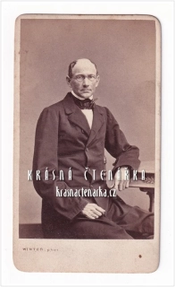 Fotografická vizitka: DŽENTLMEN (Atelier Gebrüder Winter, Praha)