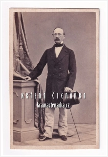 Fotografická vizitka: DŽENTLMEN (Atelier Gebrüder Winter, Praha)