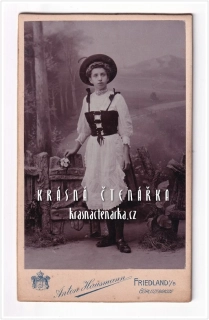 Fotografická vizitka: DÁMA (Atelier Anton Hausmann, Frýdlant)