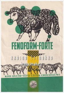 Reklamní leták: FENOFORM-FORTE, Spolana, n. p.,  Neratovice