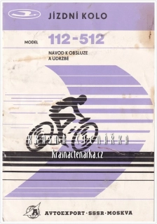 Návod k obsluze: JIZDNÍ KOLO, model 112-512 Avtoexport, Moskva