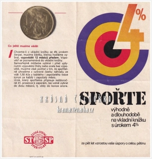 Reklamní leták: ČESKÁ STÁTNÍ SPOŘITELNA