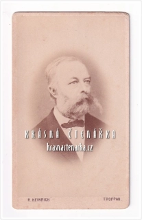 Fotografická vizitka: DŽENTLMEN (Atelier R. Heinrich, Opava)