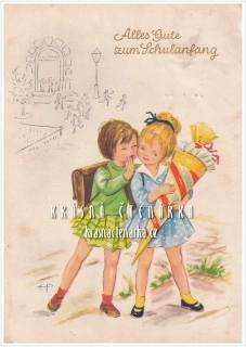 DĚTI na pohlednici, 1. ŠKOLNÍ DEN