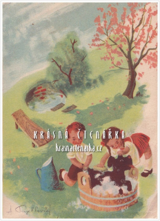 DĚTI na pohlednici (il. Antonín Rychlovský)