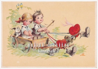DĚTI na pohlednici (il. Salač Ludvík Alois)