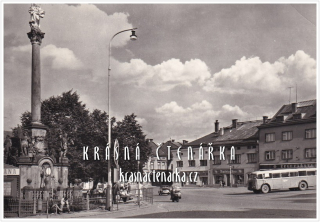 ŽAMBERK, Náměstí i s autobusem