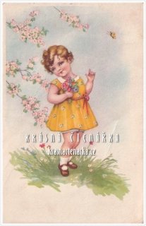DÍVENKA s kytičkou