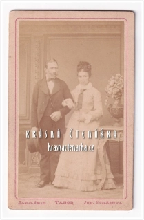 Fotografická vizitka: DÁMA a DŽENTLMEN  (Atelier Seik / Schächtl Tábor)