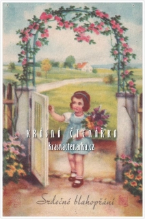 DÍVENKA s kytičkou
