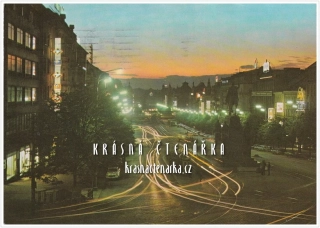 PRAHA, Václavské náměstí v noci