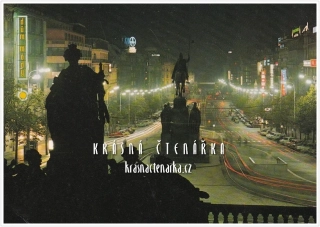 PRAHA, Václavské náměstí v noci