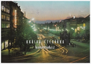 PRAHA, Václavské náměstí v noci