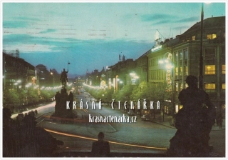 PRAHA, Václavské náměstí v noci