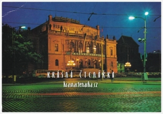 PRAHA, Rudolfinum, Dům umělců v noci