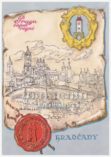 PRAHA, Pohled na Hradčany