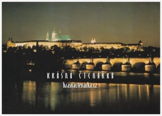 PRAHA, Pohled na Hradčany v noci