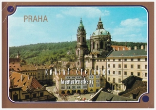 PRAHA, Pohled na kostel sv. Mikuláše na Malé Straně