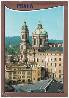 PRAHA, Pohled na kostel sv. Mikuláše a Malostranské náměstí