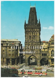 PRAHA, Prašná brána i s tramvají